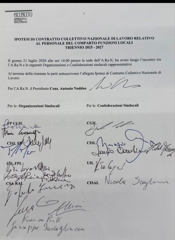 Contratto firmato