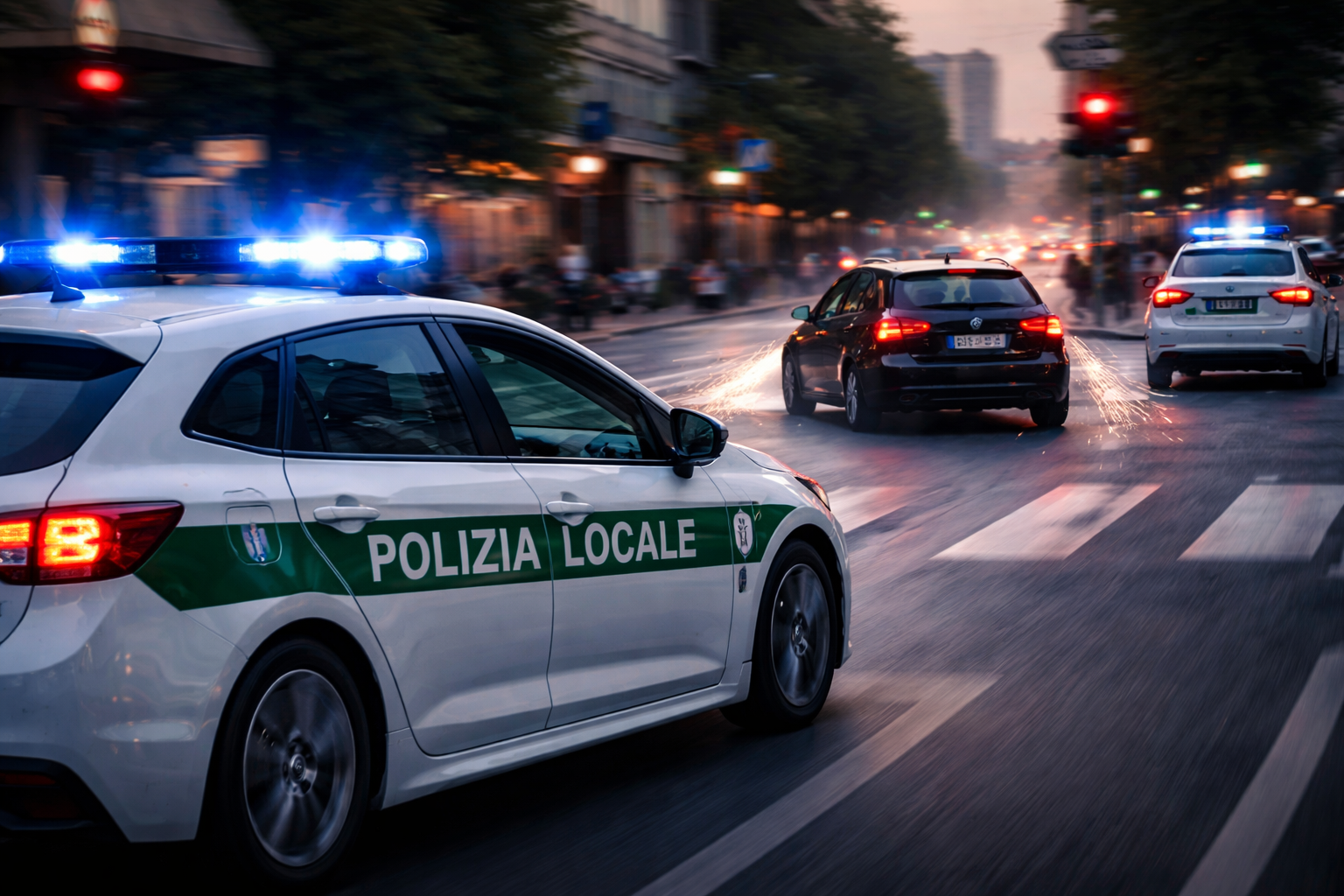 Inseguimento polizia locale